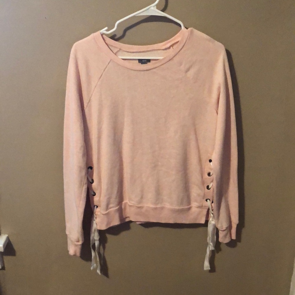 aerie lace up sweater
